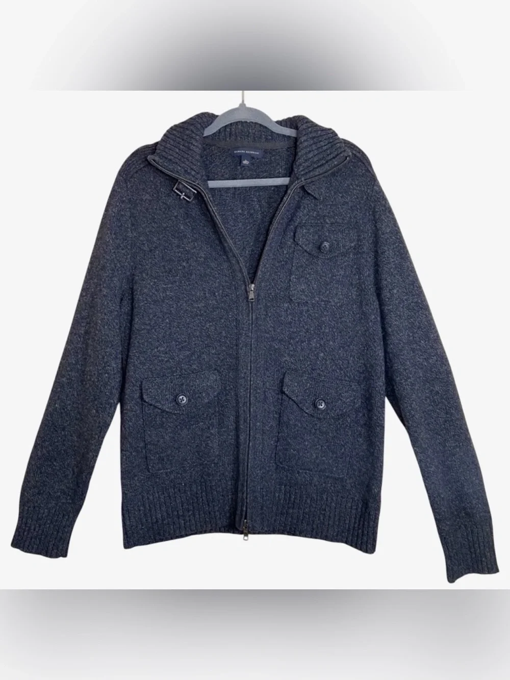 Banana Republic Wool Blend Zip-Up Sweater- men’s L
